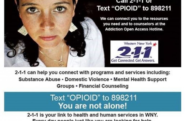 2-1-1WNY Now Offers Texting for 2-1-1 & Opioid Text Program